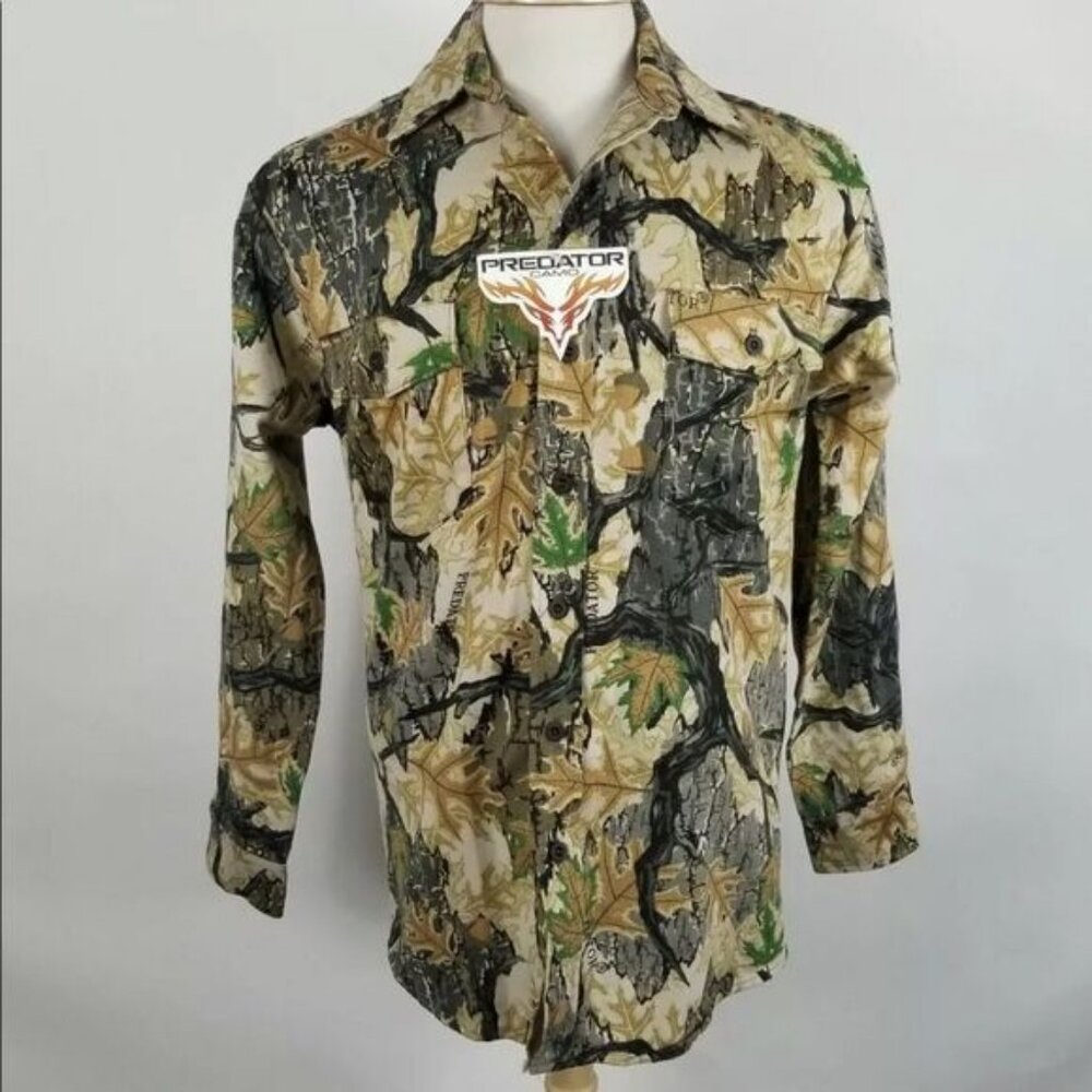 Vintage NWT Predator Camo Small Hunting Shirt Made in USA New Old Stock. - Picture 2 of 6